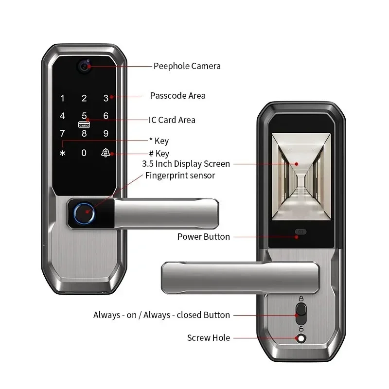 Smart Door Lock Wifi - Inteligentny zamek do drzwi Tuya WiFi