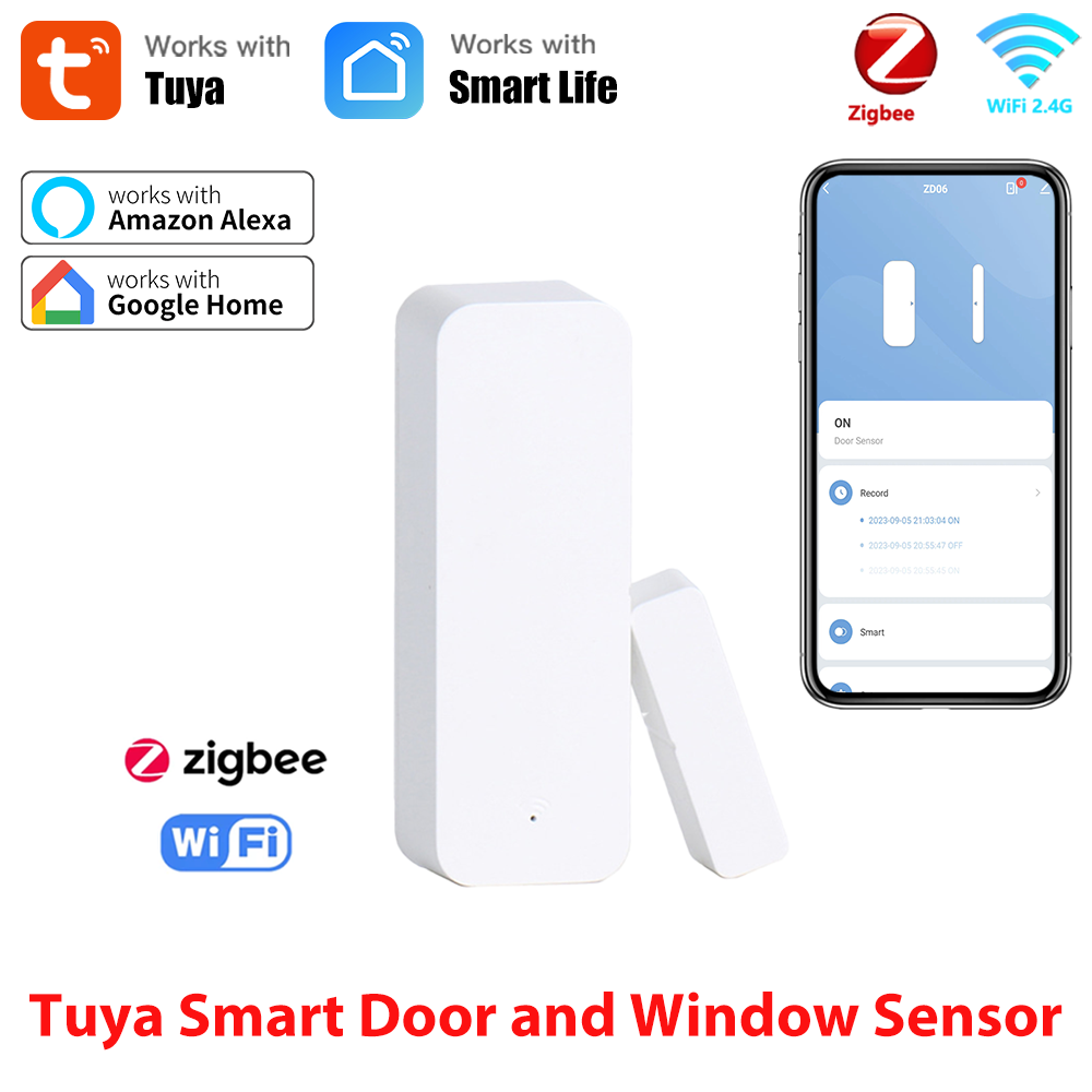 Smart Home Automation Kit - Czujnik otwarcia/zamknięcia drzwi/okien Tuya Smart WiFi/Zigbee,