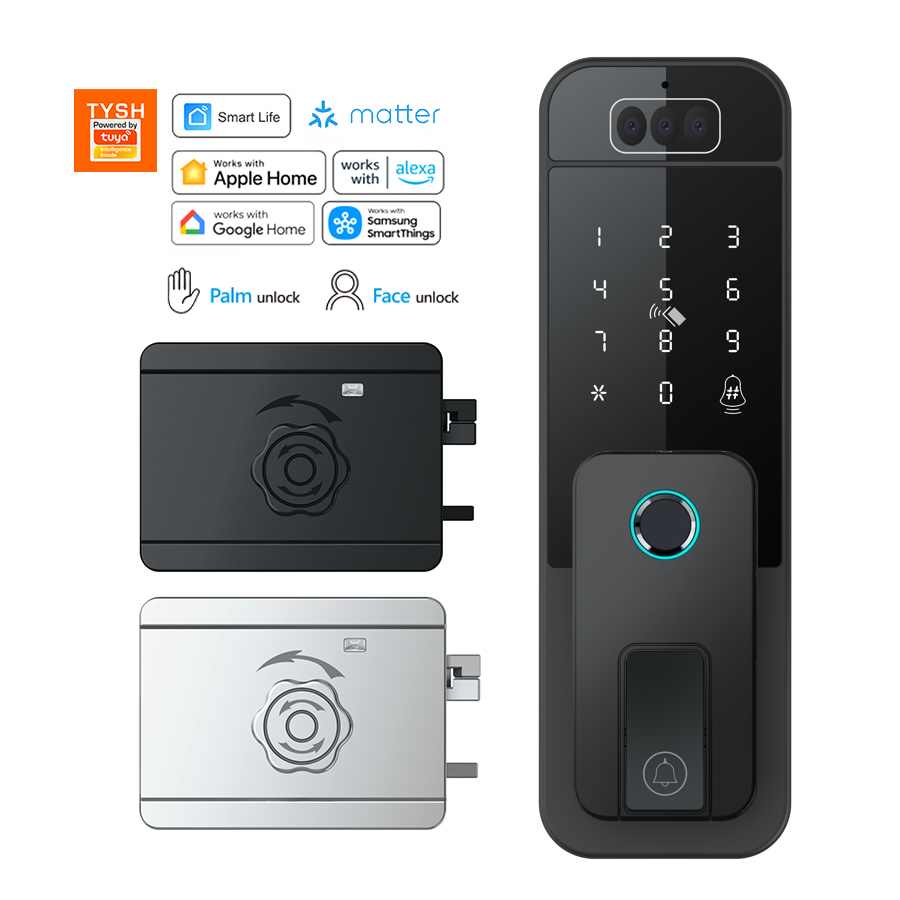 Smart Door Lock Wifi - TYSH Matter Tuya Inteligentny Zamek do
