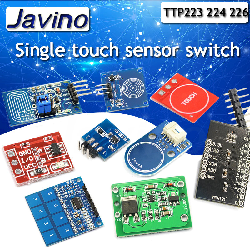 Sensor Kit Arduino - 1/4/8/16-kanałowe moduły czujników dotykowych TTP223 TTP224