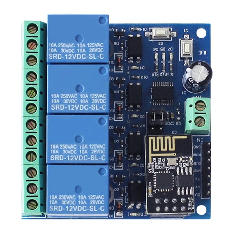 Esp8266 Relay Module - Moduł przekaźnikowy WiFi ESP8266 ESP-01 4-kanałowy