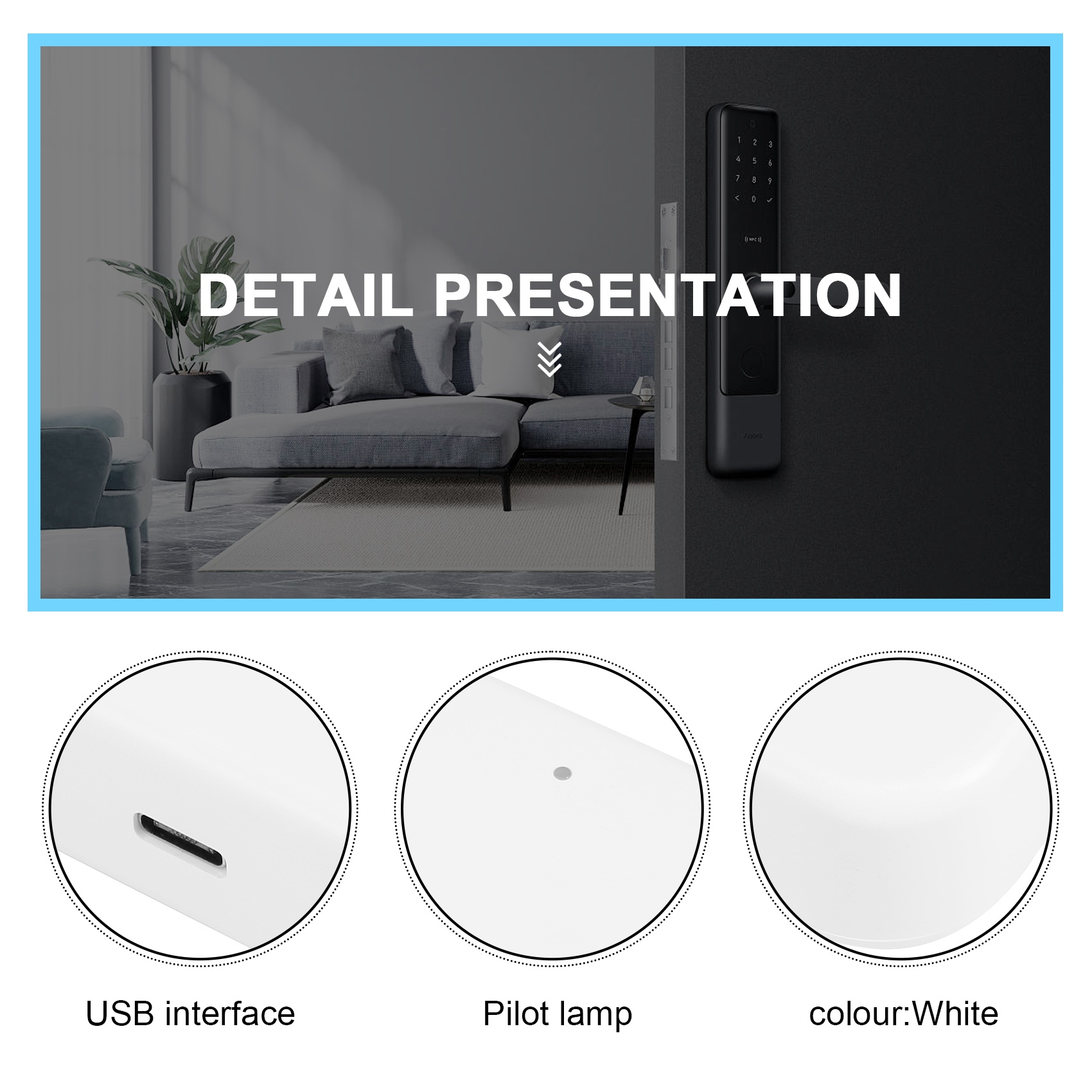 Smart Door Lock Wifi - Bramka Bluetooth Wifi z czytnikiem linii