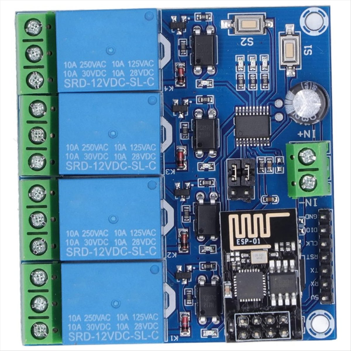 Super Wyprzedaż 4-kanałowy Bez – Esp8266 Relay Module recenzja i cena