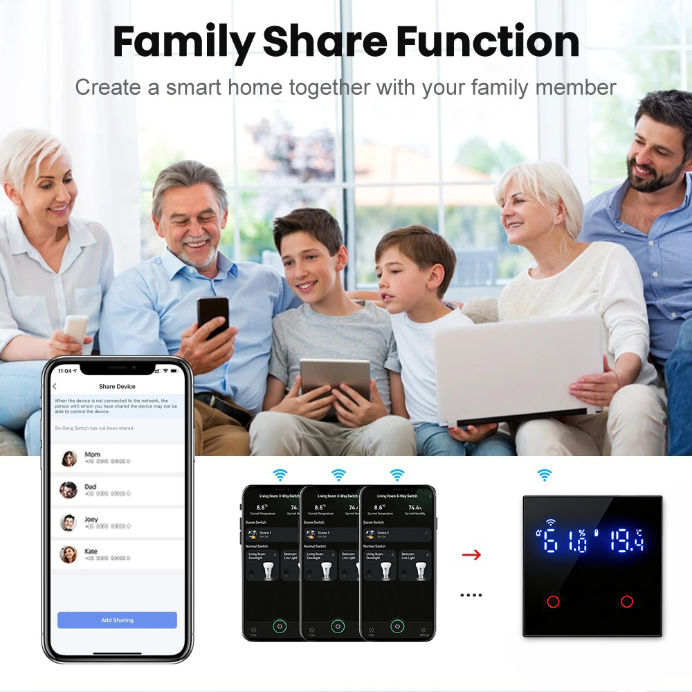 RKHK 1/2/3/4 Gang WiFi Intelig – Smart Light Switch Wifi recenzja i cena
